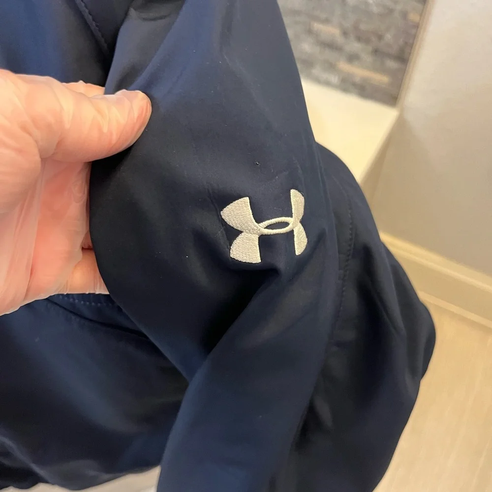 Under Armour Men’s Navy Full-Zip Lightweight Jacket SMU College